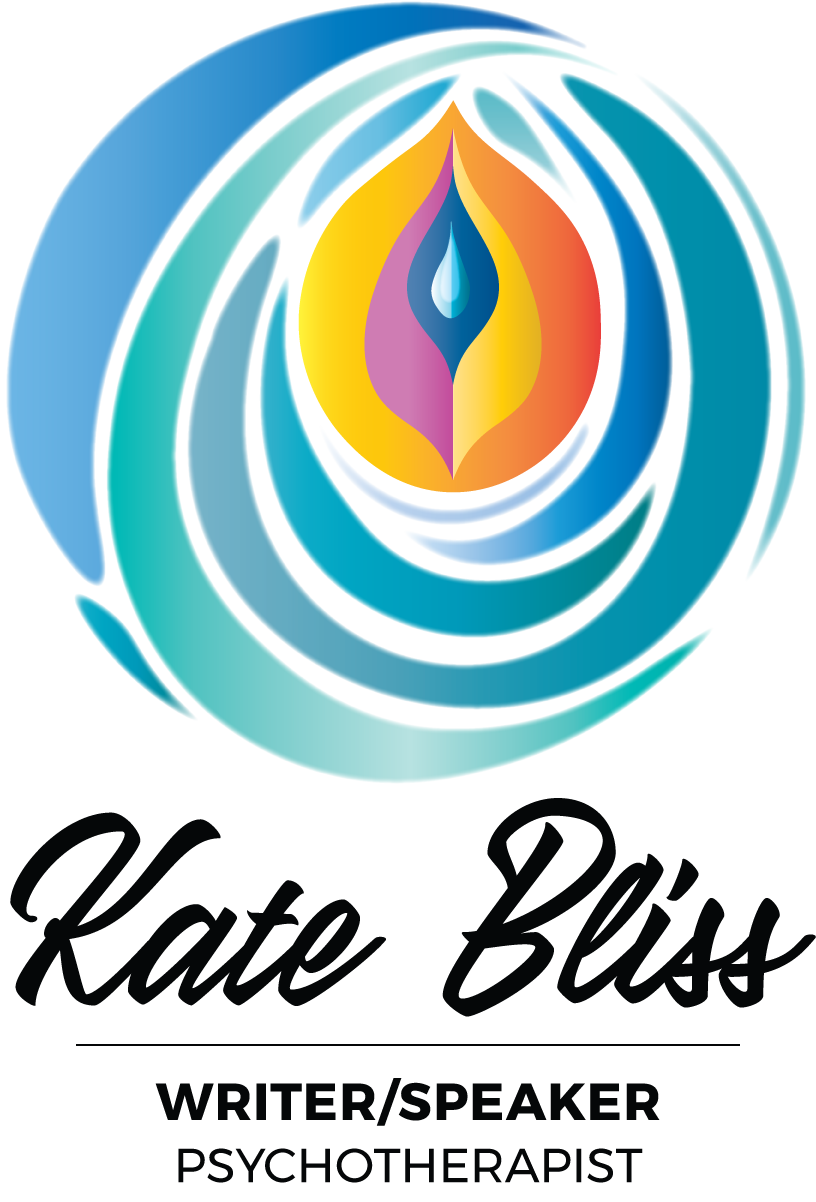 Logo of Kate Bliss, Writer, Speaker, Psychotherapist.